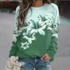 New Winter 3D Print Colorful Florals Sweatshirts Women Fashion Streetwear Pullovers Harajuku Y2k Unisex Clothing Girls Funny Top