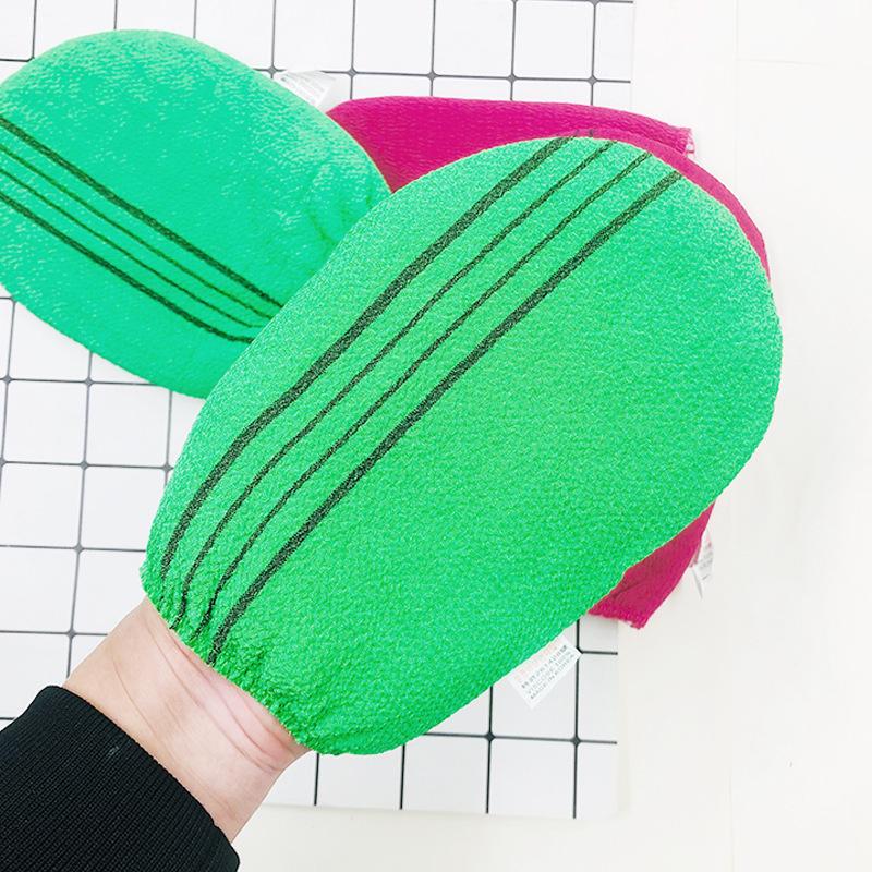 Korean Dual-Sided Exfoliating Bath Gloves for Bathing