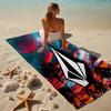 proof beach towel with a V-VOLCOM LOGO1 pattern - soft,absorbent,quick-drying,machine washable - perfect for swimming,camping,bathing