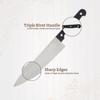 Stainless Steel Chef's Knife | Triple Rivet Handle (Silver)