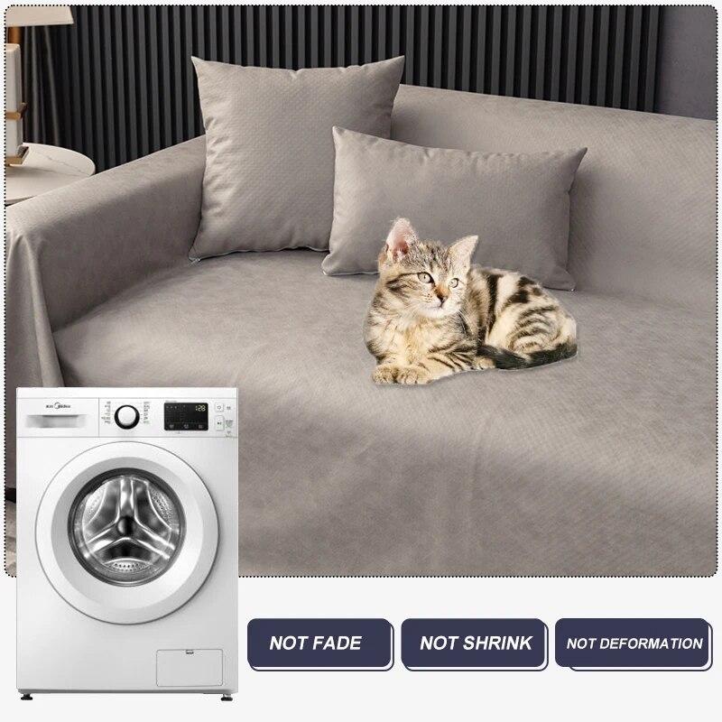 Waterproof Sofa Blankets Solid Color Couch Slipcover For Pets Children Families Picnic Camping Mats Home Living Room Hotel Decor