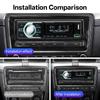 Car MP3 Player 1 DIN Car Radio 7 Colorful Lights Stereos for Car Universal FM Music Radio with Remote Control Bluetooth Hands-free Music Smart Voice