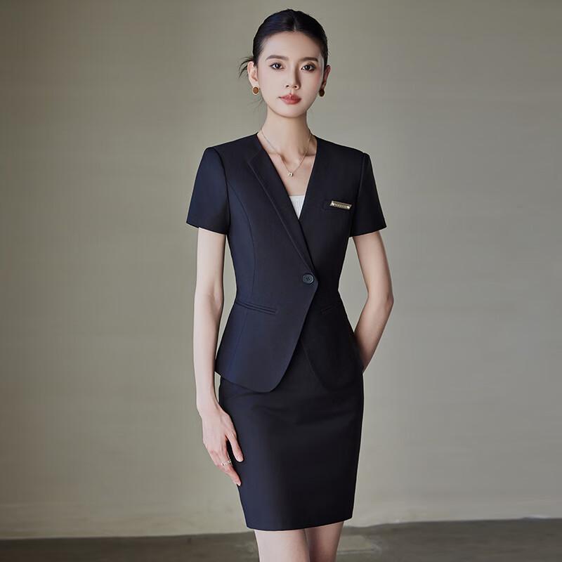 Women's Short Sleeve Professional Suit Set