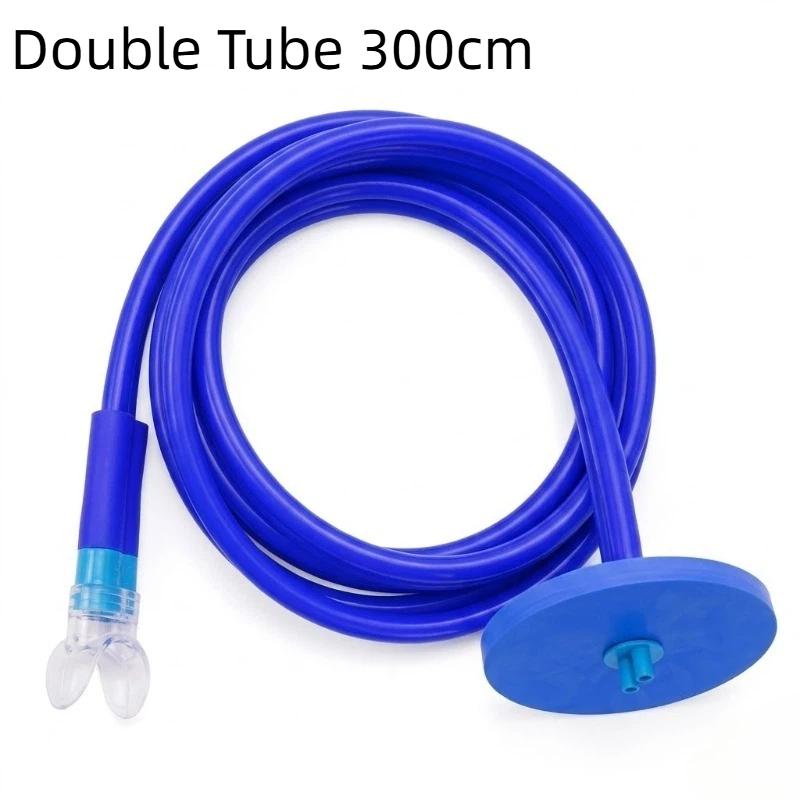 Full Dry Long Snorkel Tube 1M 1.5M 2M 3M 4M Silicone Mouthpiece Floating Valve Anti Water Entry For Adults Swim Training