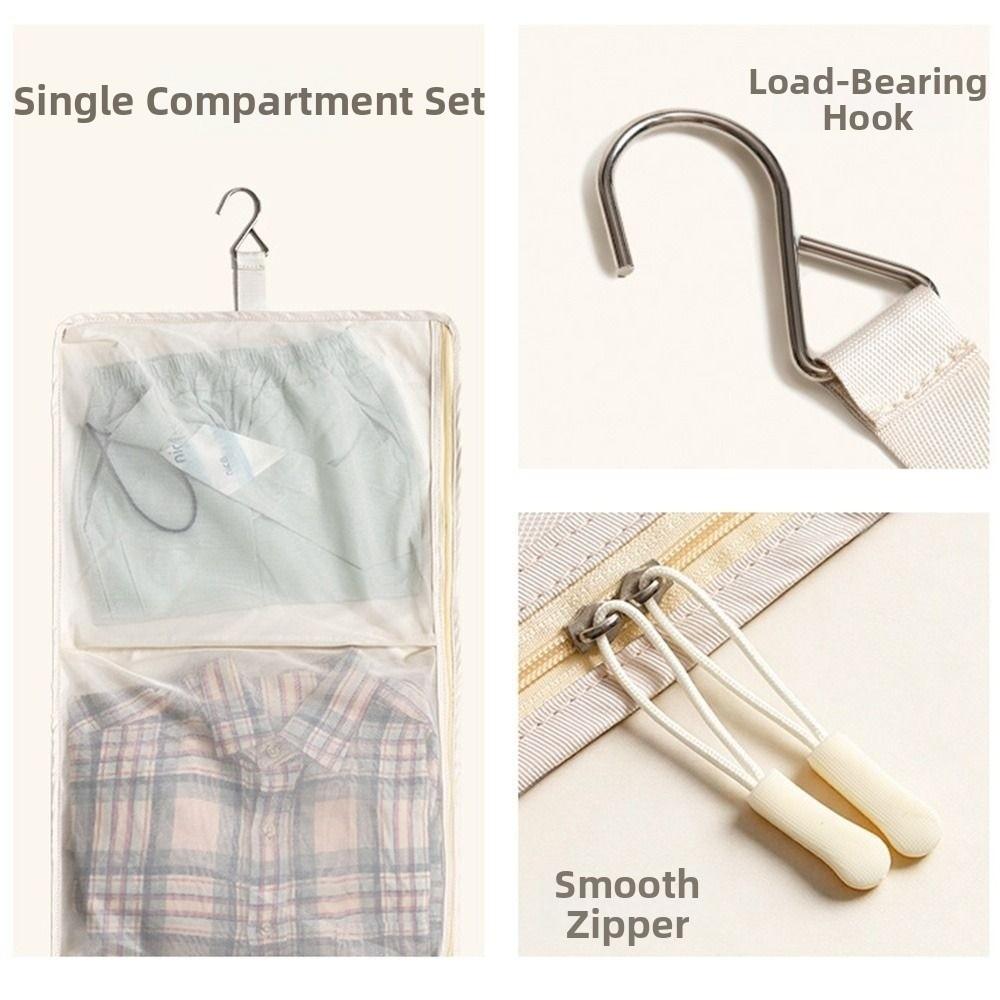Breathable Underwear Storage Bag Foldable Closet Organizer Bag Hanging Storage Bag Closet Storage