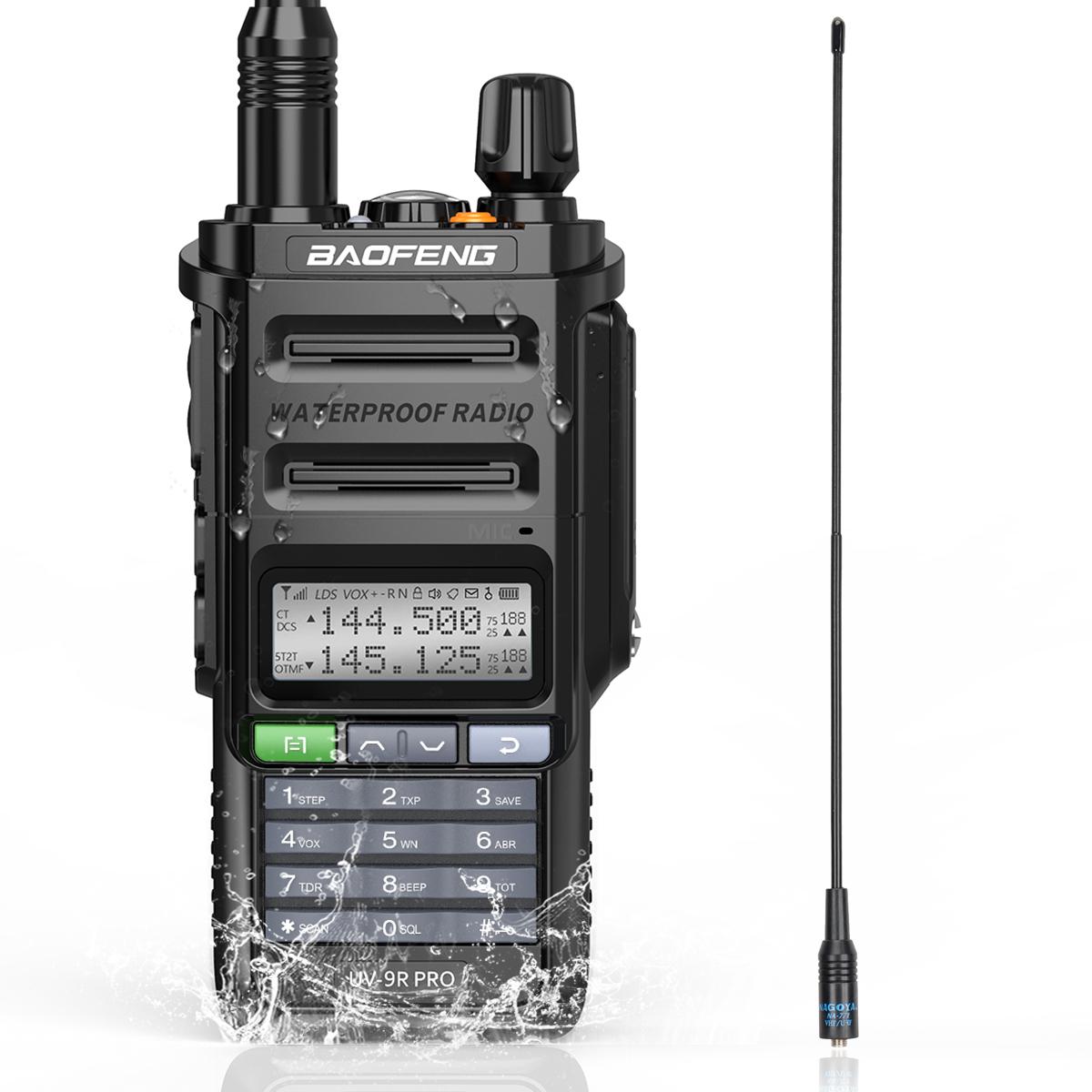 Baofeng UV-9R Pro IP68 Waterdichte Walkie Talkie Dubbele Band VHF UHF Lange Afstand UV-9R Plus Draadloze Zendamateur Radio Voor Jacht EURO