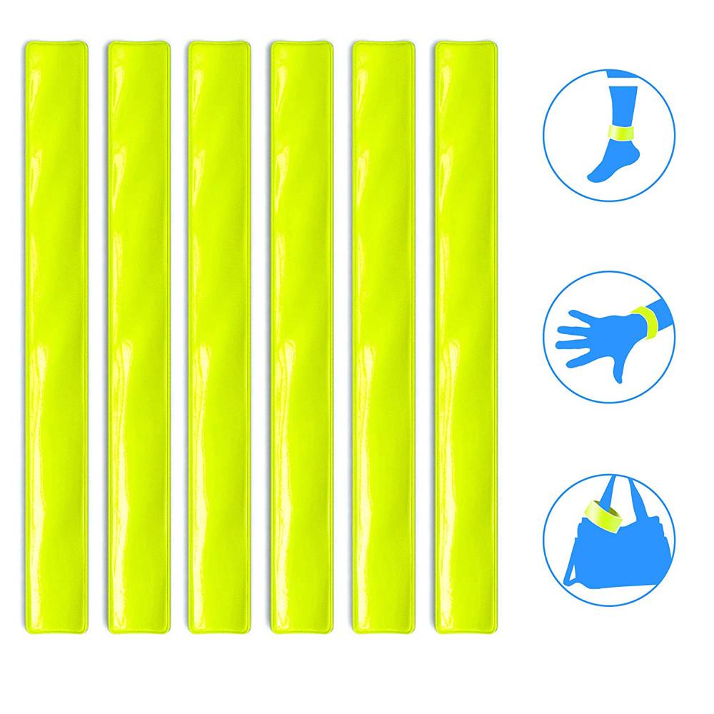 6pcs Reflective Safe Leg Pants Clip Strap Beam Band Bottom Belt