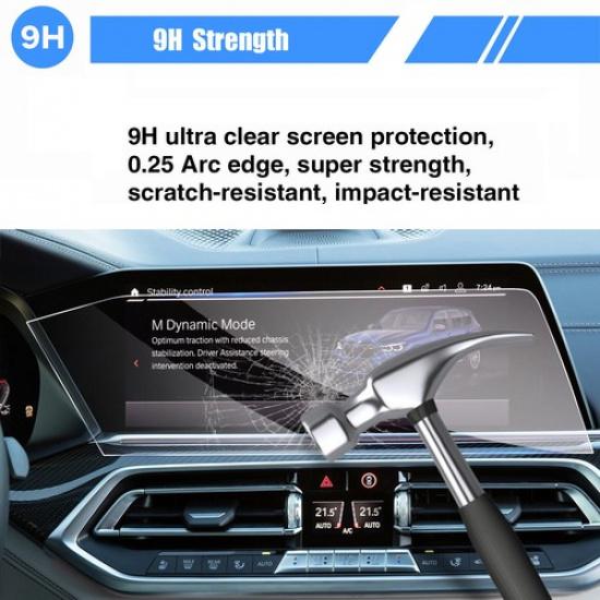 12.3'' Car Center Touch Screen Tempered Glass Protector For 2019-2022 BMW X7