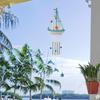 Sailboat Wind Chime Unique Creative Gardening Gift Beach Art Nautical Decor Hanging Pendant Wind Bell for Indoor Window Porch
