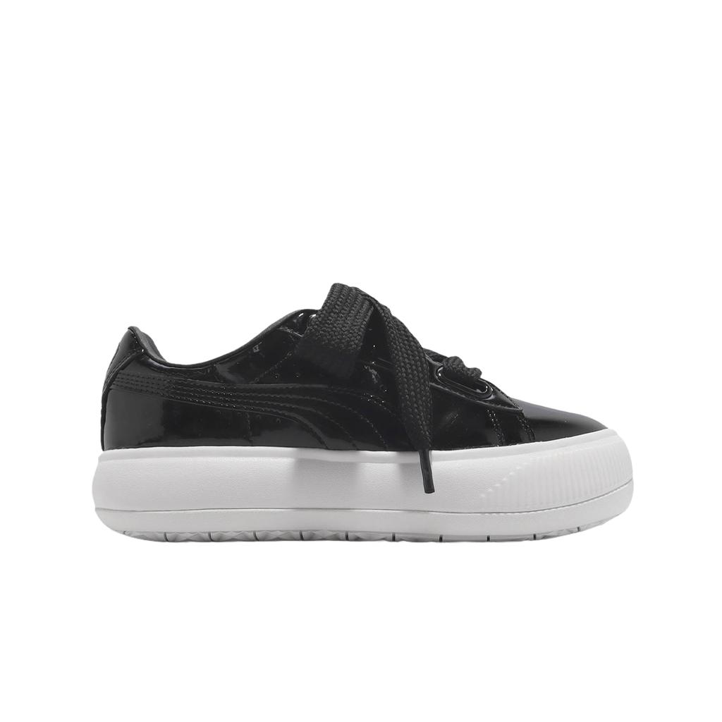 (w) Puma Suede Mayu Heart Patent Black White