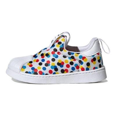 Disney X Superstar 360 I Mickey and Minnie Polka Dots Baby Sneakers Multi-Color Cloud-White Core-Black HQ4078