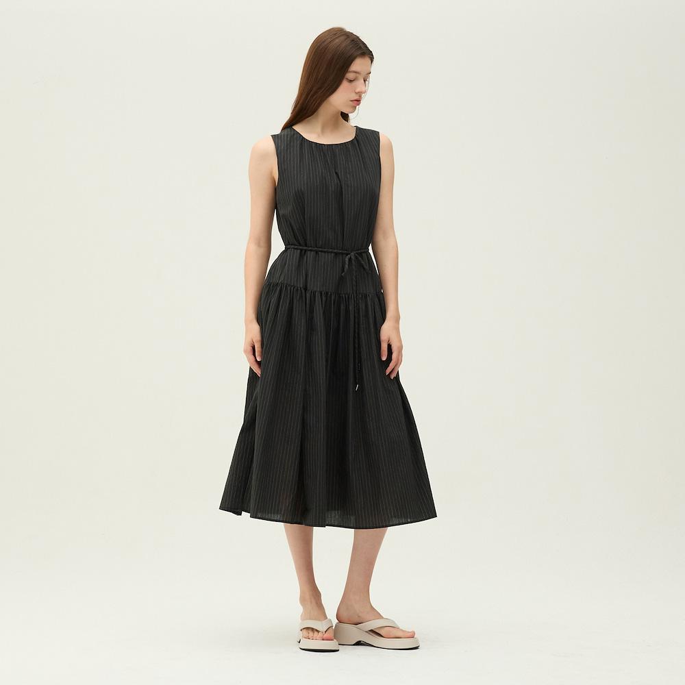 Ibiem Pinstripe Sleeveless Dress Emq5Wop010