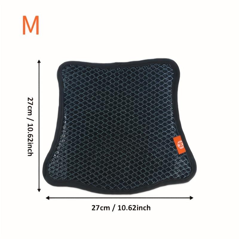 

3D Double-Layer Mesh Motorcycle Seat Cushion Cover Breathable Summer Cooling Pad with Ergonomic Design, Durable Comfort Fit for Bikes & Vehicles M