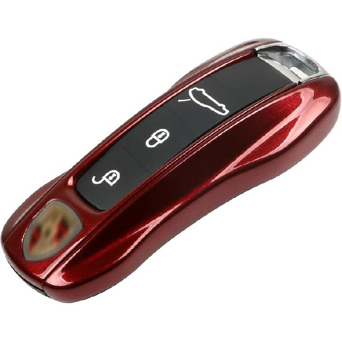 Jaronx Compatible With Porsche Key Fob Cover, Compatible With Cayenne Panamera Key Fob Cover 2018-2024, Compatible With Porsche Carrera Taycan -2024
