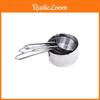 Elegant Piece Four Stainless Steel Measuring Spoon Set For Baking And Needs Cooking