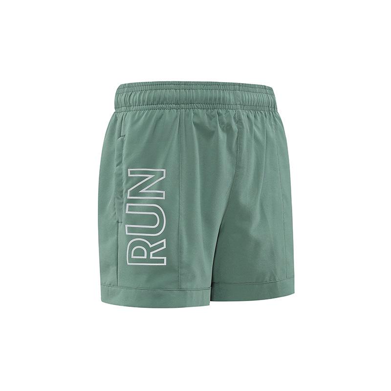 

Женские быстросохнущие тканые шорты для бега - Свободный крой для фитнеса и марафона Extra Large зелёный