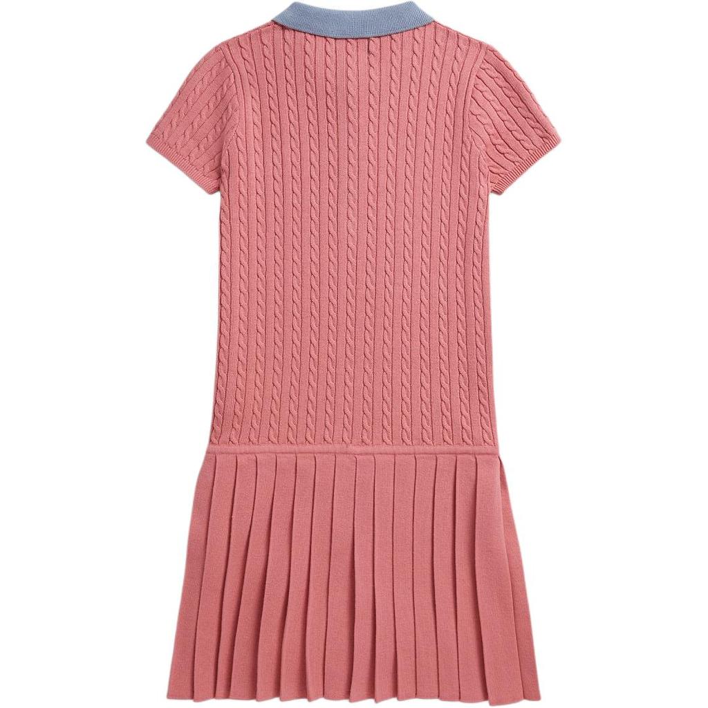 Polo Ralph Lauren Mini Cable Knit Short Sleeve Dress Kids Dresses CWPODRSG3D21151-650