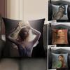 AAriana GrandeE Singer Cushion Cover Natural Linen Organic Fabric DoubleSided Printing Sofa Home Decor Gift Pillow Case