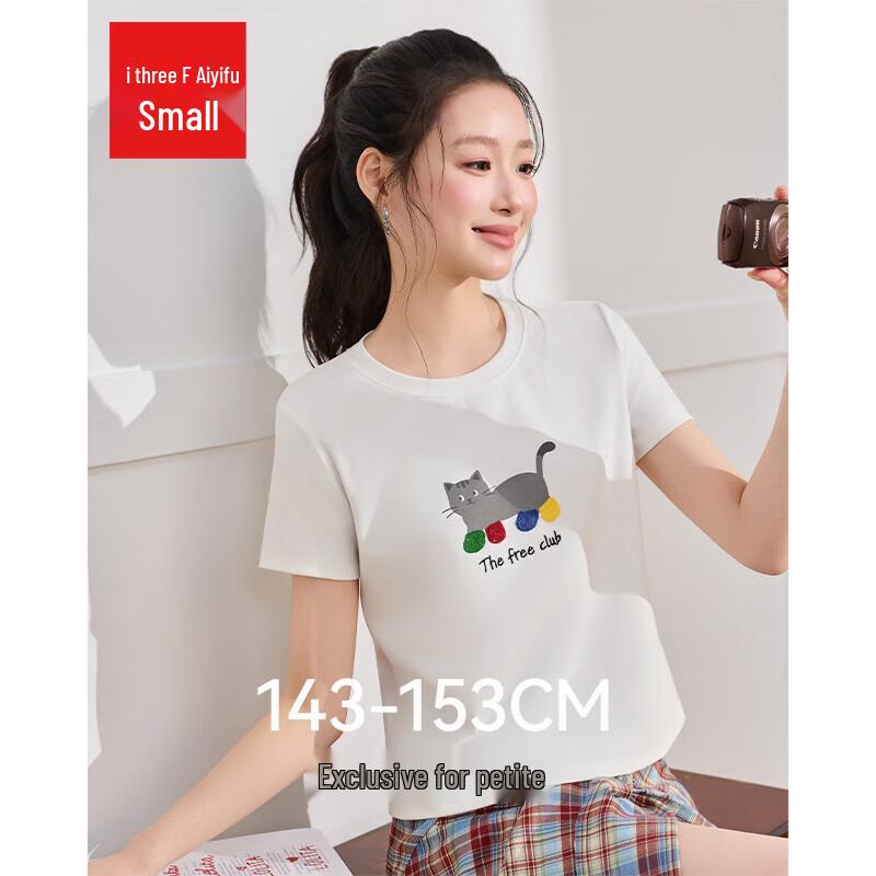 IEF Petite Korean Fashion Print T-Shirt L