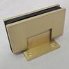 Modern Shower Glass Door Gold Wall Mount Glass Short Back Plate Hinges