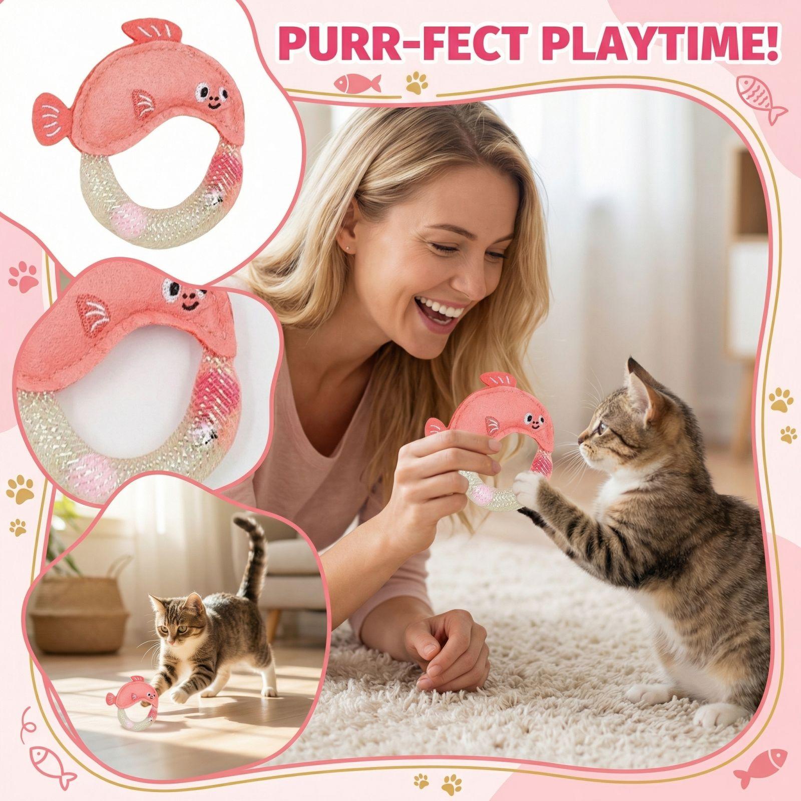 

Network Management Cats Bell Mint Toy Cats Interactive Self Amusement And Stress Relieving Pet Toy one size красный