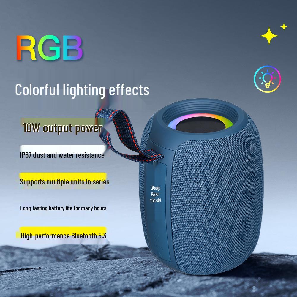 P173 Bluetooth Portable Wireless Handheld Speaker with Subwoofer and Card Slot for Outdoor Use
