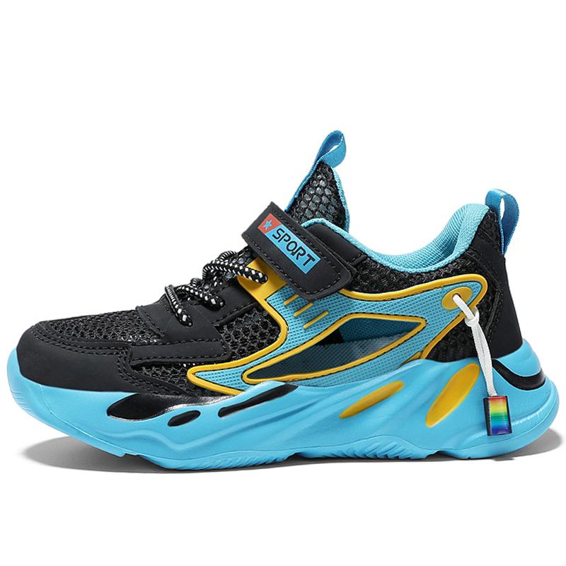 Big Boys Summer Hollow Boy's Sports Shoes Velcro Ultra-light EVA Children's Sports Shoes