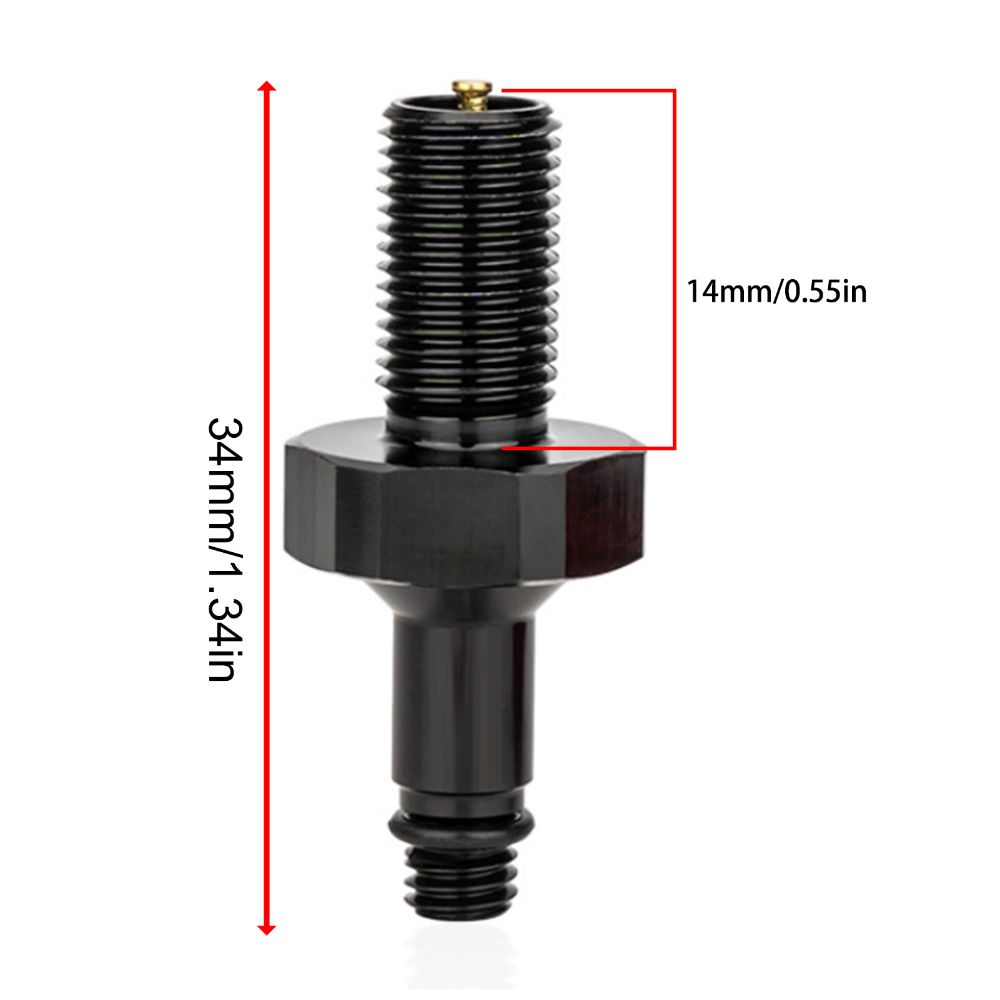 Aluminum Alloy Valve Adapter Tool Light Weight Easy To Use Shock Absorber Inflation Adapter for IFP Internal Thread Air Nozzle