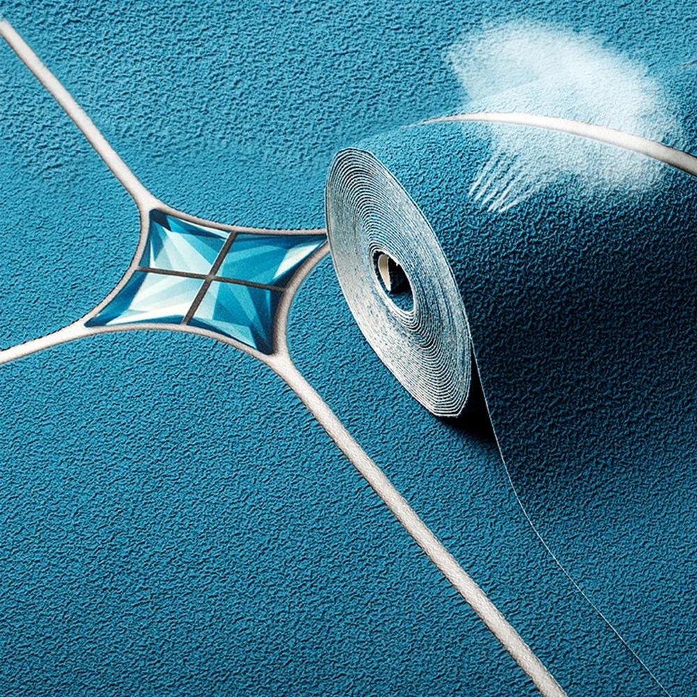 Tapety Włókninowe Diamentowe Imitacja Skóry Jelenia Aksamit Tapeta do Salonu Relief 3D Restauracja Sypialnia Tapeta