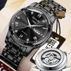 Fatilon Automatic Non-Mechanical Watch Tourbillon Luminous Waterproof Watch Men'S Pouch Drill Dial High-End Watch