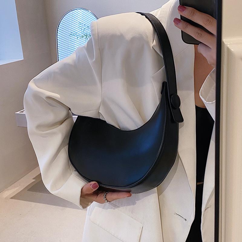 2024 New Spring Vintage Bag Women Fashion Casual Shoulder Bag Urban Simple Pu Crossbody Bag