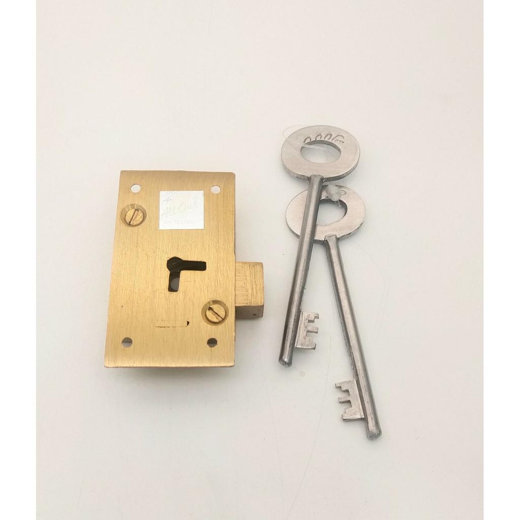 All Out HI-SECURITY Furniture Lock, 202001 S.S Key Size 75mm JL286093830020