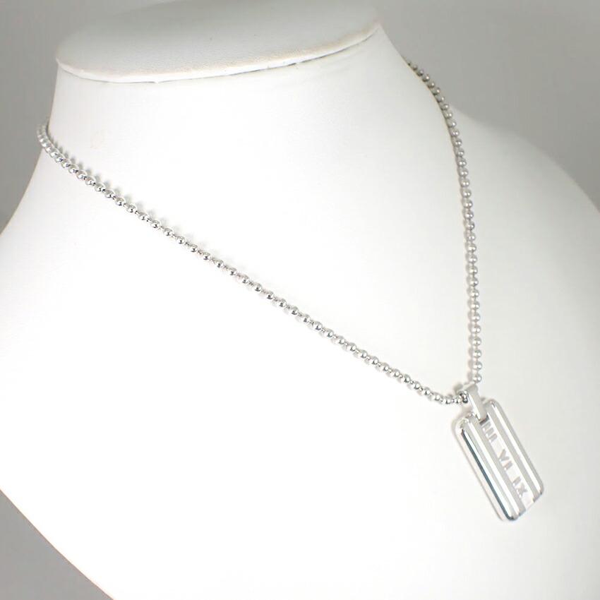 [Used] TIFFANY/Tiffany 925 Atlas Bar Pendant/Necklace/j87-3