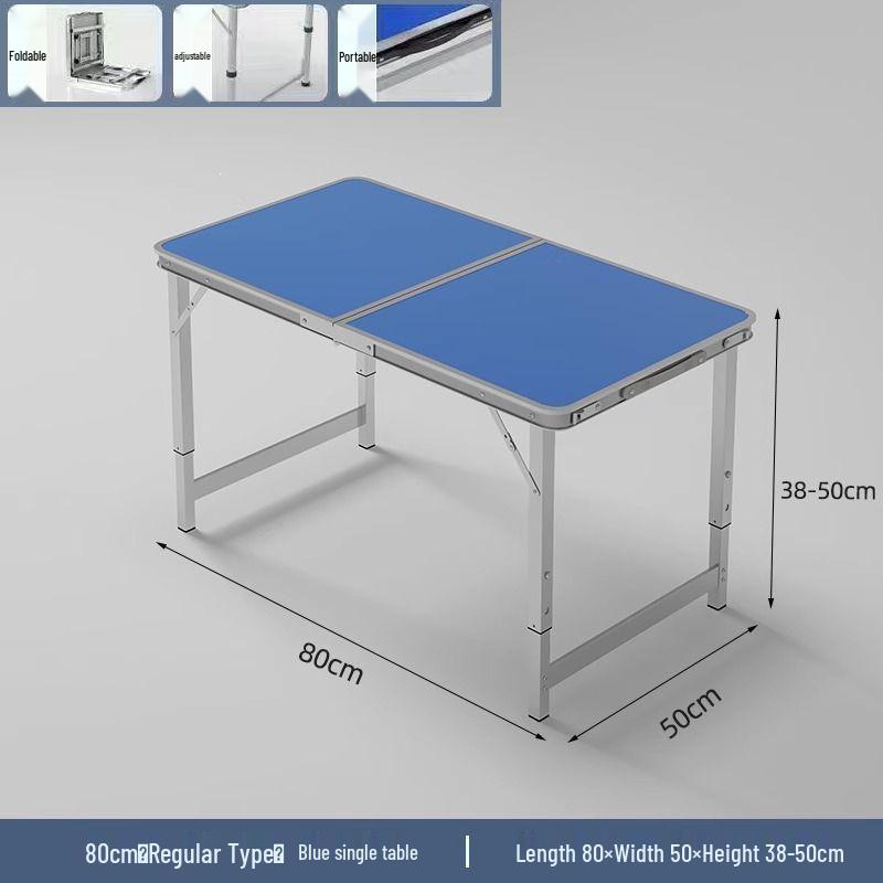 

Portable Folding Outdoor Camping Table with Chair 70cm, Choice of Blue, White, Green