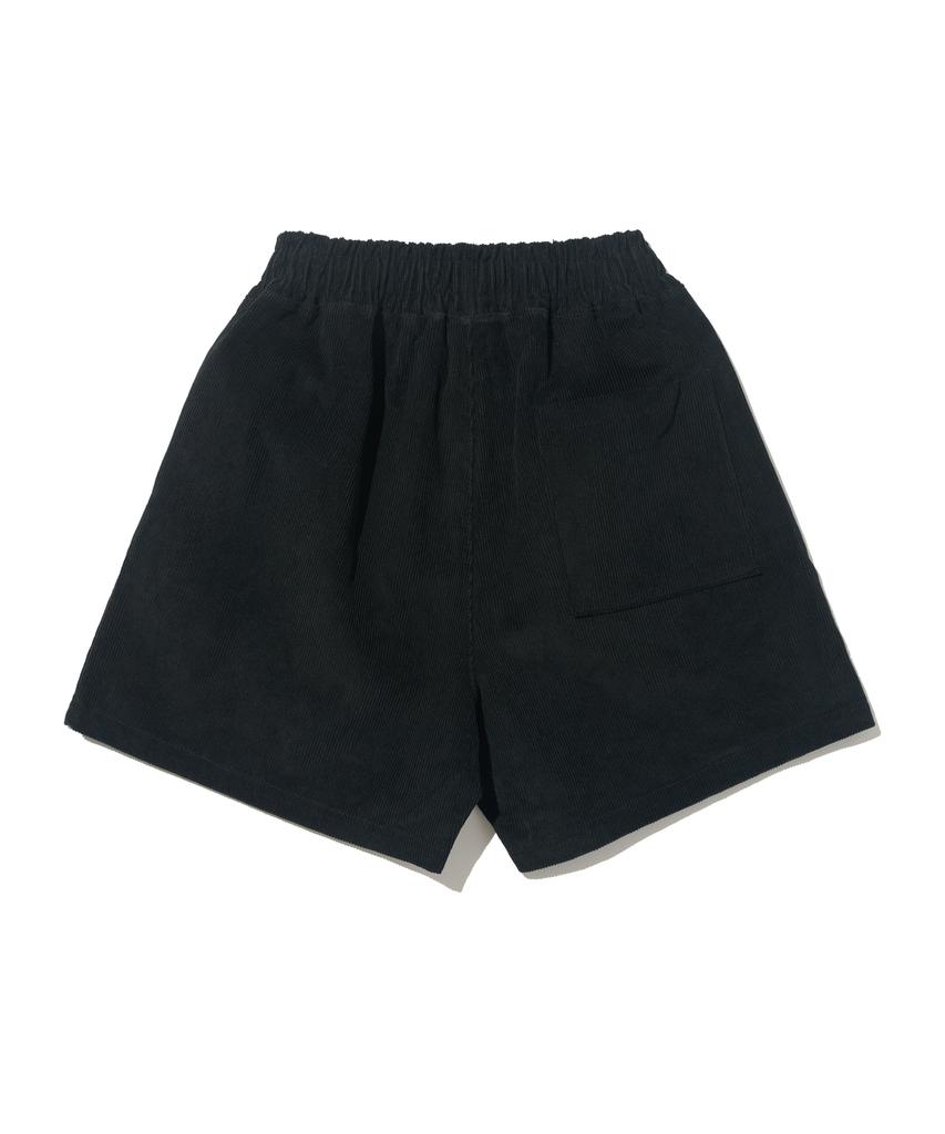 ROIDESROIS Warm Day Corduroy Half Pants (Black)