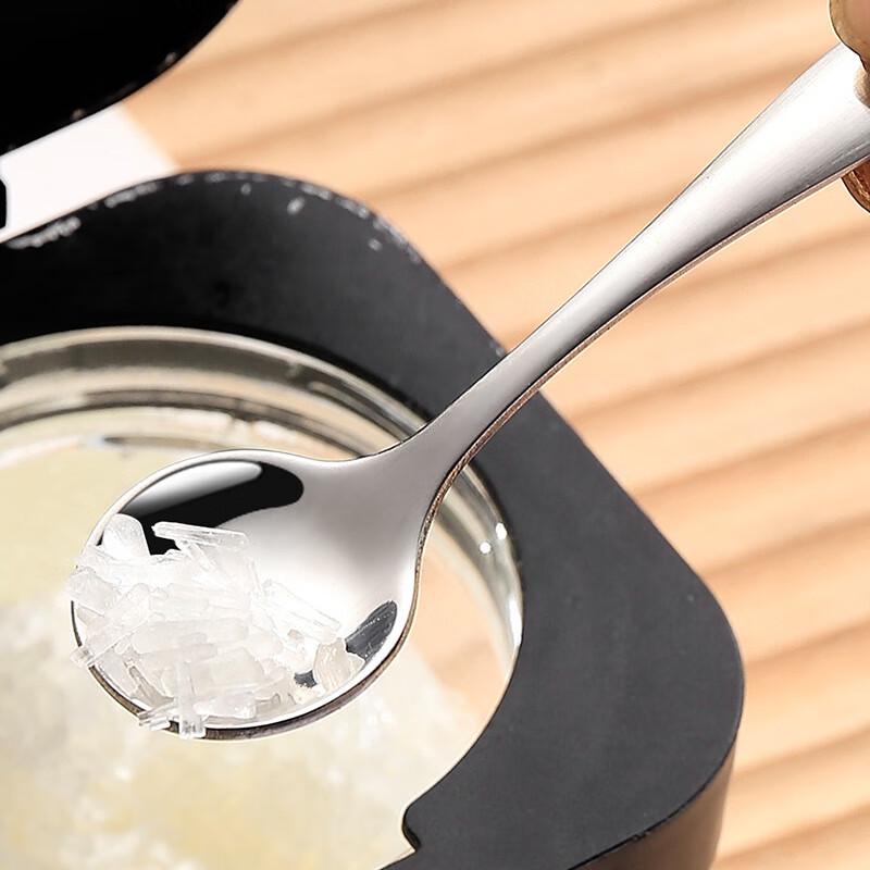 Wutuo 304 Edelstahl Mini Runde Löffel, 10er Set