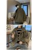 Men's Retro Baseball Jacket: Hooded, Loose-Fit, Casual, Solid Color for Spring/Autumn
