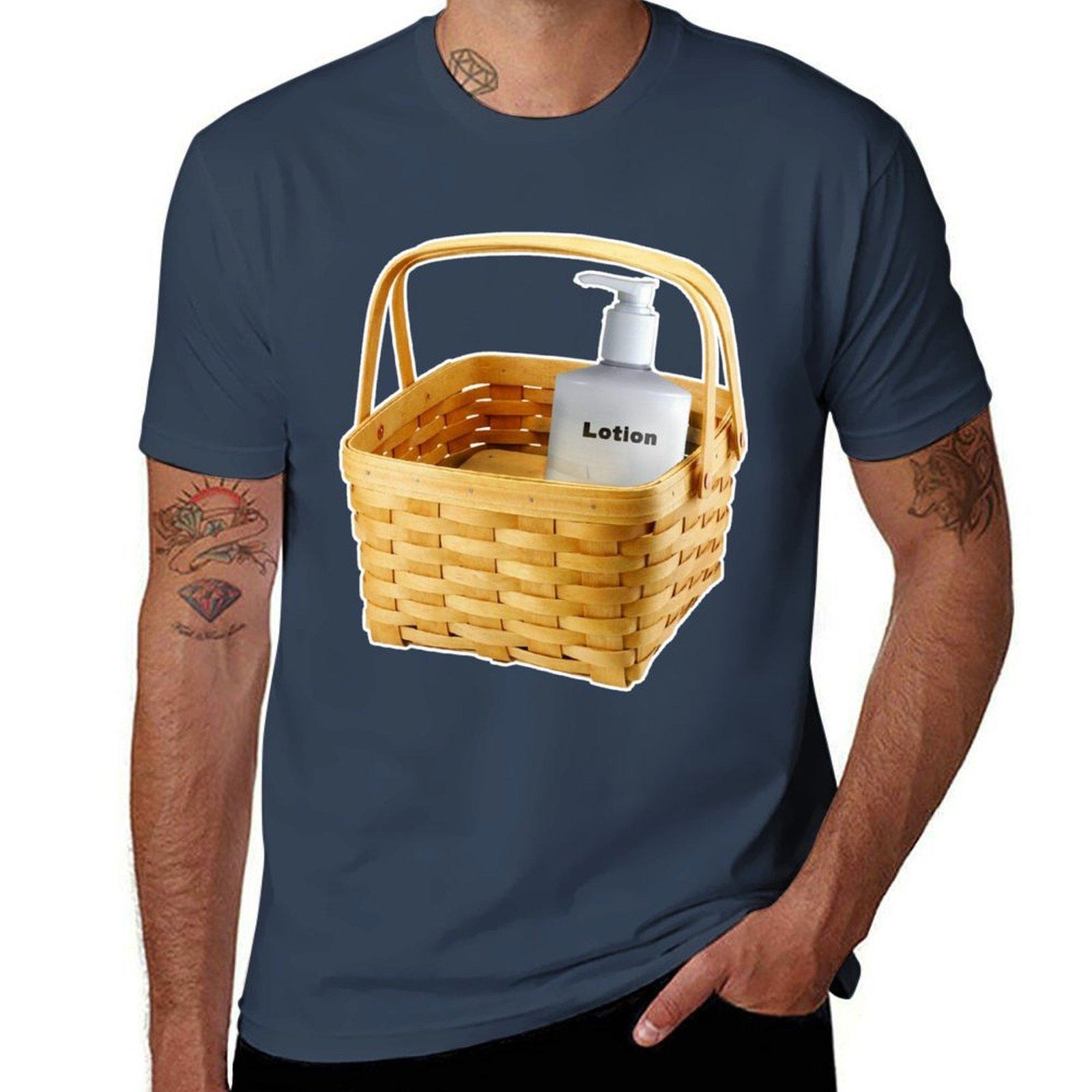 Where Does The Lotion Go Sticker TShirt Summer Holiday Casual Tee S