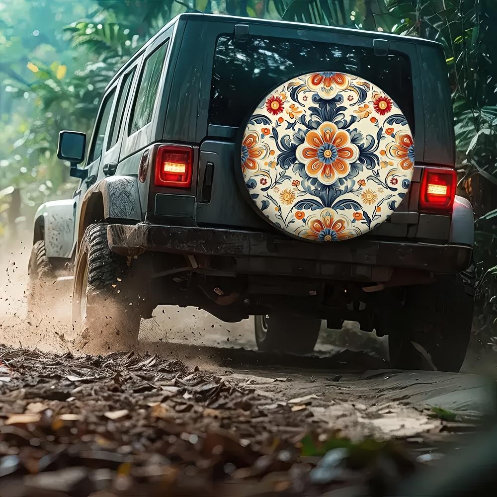 1pc, Camping Tire Covers Boho Chic Art Pattern Durable 100% Polyester Fabric,Without Electricity New Year Gifts Applies To All V