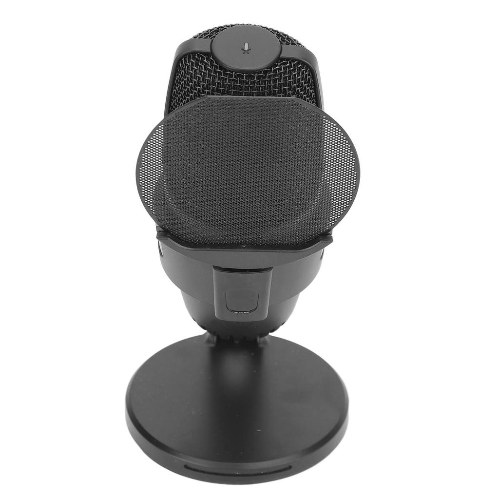 USB Condenser Microphone Cardioid PC Condenser Mic with RGB Light for Gaming Studio Recording Live Streaming