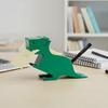 Dinosaur Sticky Notes Holder with Pen Storage, Decorative Dino Memo Dispenser Organizer, Desk Accessories for Home, Office, School
