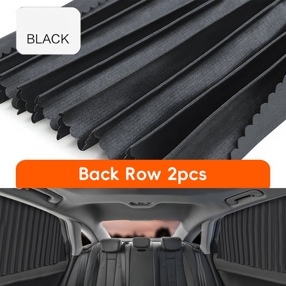 2/4pcs Car Window Sunshade Fully Magnetic Front Back Row Sunshade Curtain Universal Car Side Window Protection Car Curtains