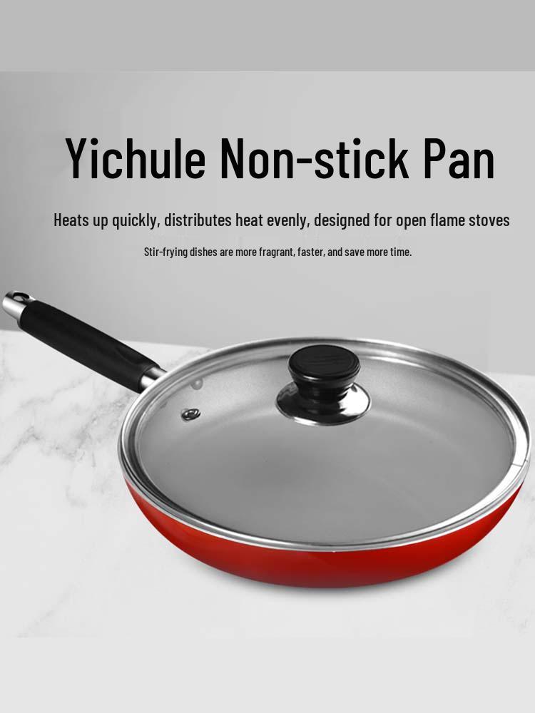 Yichule 32CM Yapışmaz Gazlı Tava - Biftek, Yumurta, Pankek ve Krep İçin İdeal