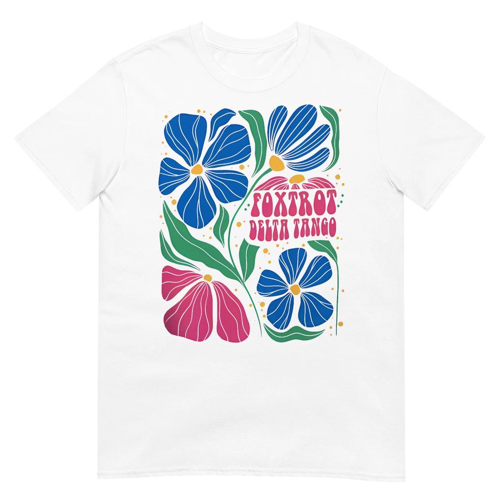 Foxtrots Deltas Tangos Flower Boho T-Shirt