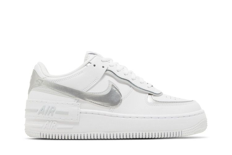 Nike Wmns Air Force 1 Shadow 'White Metallic Silver'