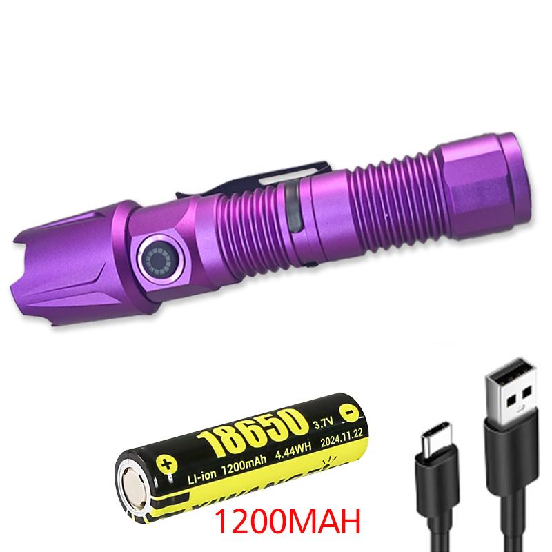 30 Вт 395 нм УФ-фонарик с USB-C зарядкой, мощный черный свет для обнаружения мочи домашних животных и отверждения смолы