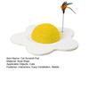 Cat Scratch Pad Flower Shape Sisal Rope Cat Scratcher Interactive Floor Cat Scratching Board with Spring Plush Bee for Furniture Protector