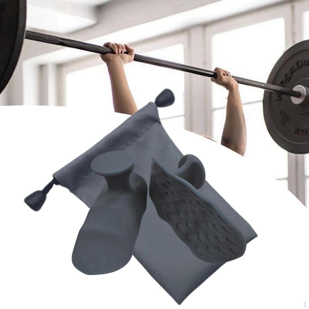 2 Pieces Weight Lifting Gloves Fingerless Workout AntiSlip Versatile Grip Strengthener Pads