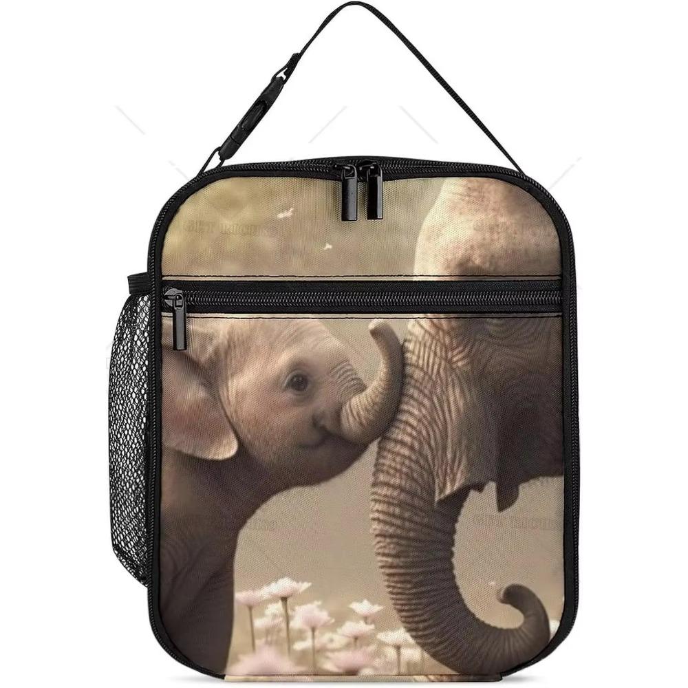 Animal Lion Cooler Insulated Lunch Bag for Women Men Adults Portable Reusable Laige Capacity Cool Bag Lunch Box for Work
