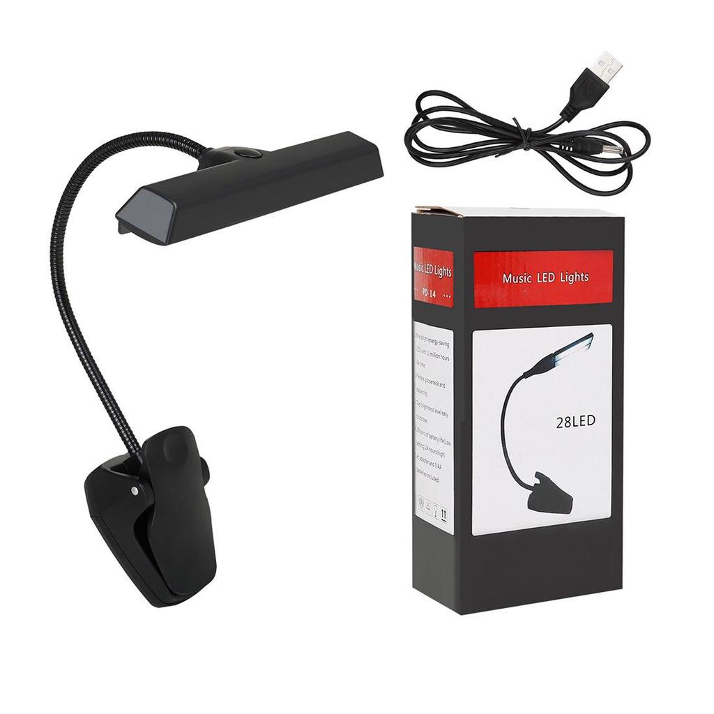 Rechargeable LED Bendable Clip-On Music Stand Light for Piano and Sheet Music